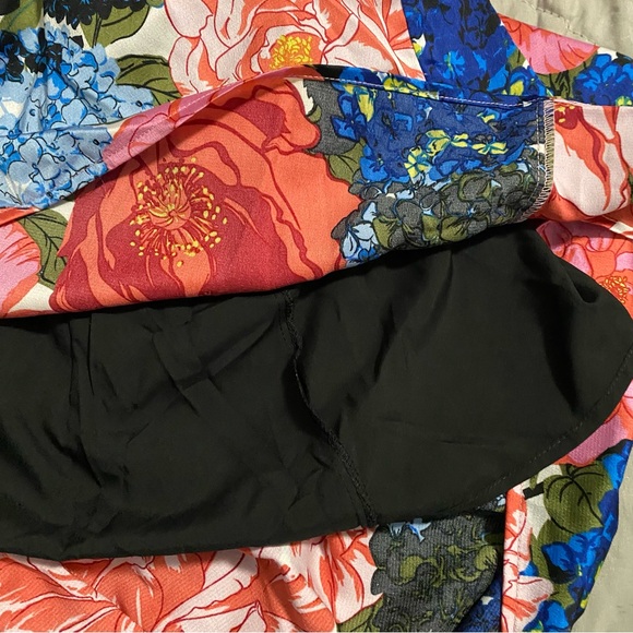 Rebdolls “You Got It Babe” Smocked Vibrant Floral Tiered Maxi Dress 5X - Picture 9 of 10